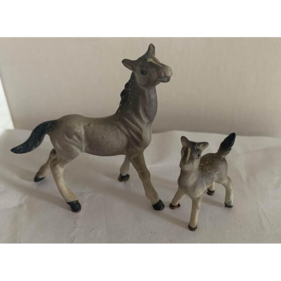 Vintage Horse and Foal Bone China Figure Set - Picture 8 of 9